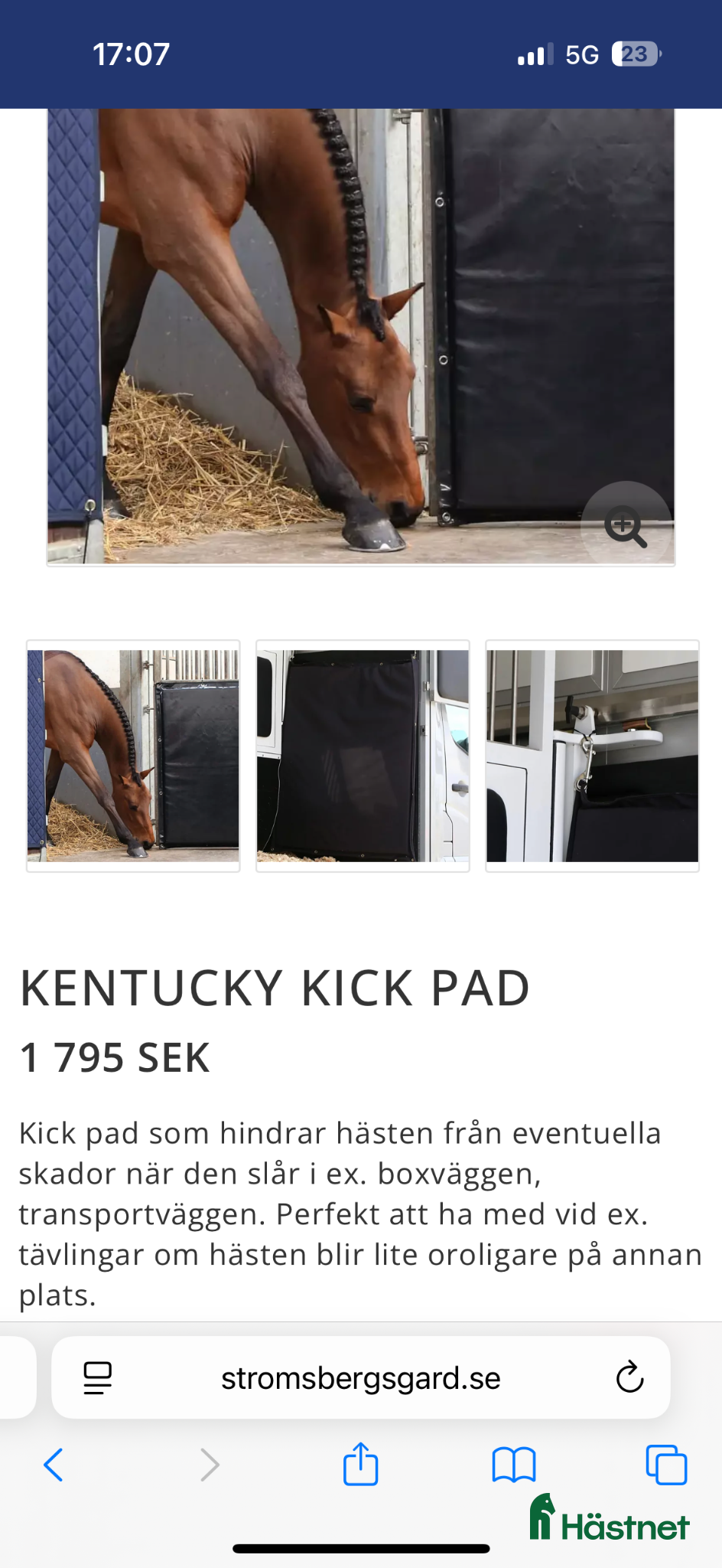 Övrig Hästutrustning hästutrustning Kick pad / boxmattor / väggmattor - Annons 1