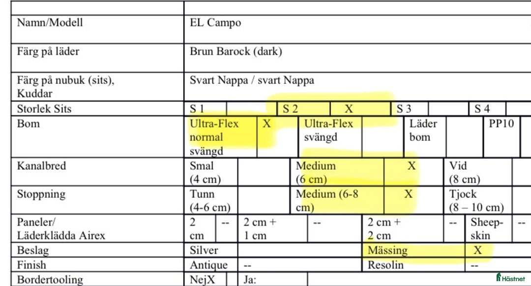 Sadlar hästutrustning till salu: Deuber & Partner El Campo Sadel - nyskick i Ystad - Annons 8