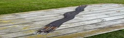 Sadeltillbehör hästutrustning till salu: Lädergjord hoppning 135 cm brun - Annons 1