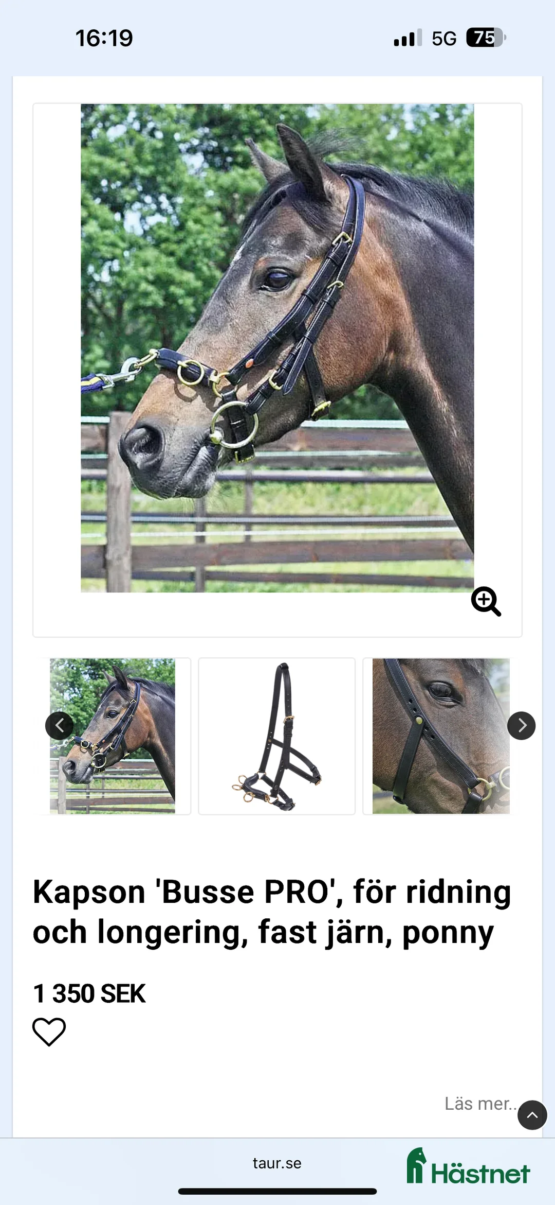 Övrig Hästutrustning hästutrustning till salu: Kapson ponny fast järn i Örkelljunga - Annons 2