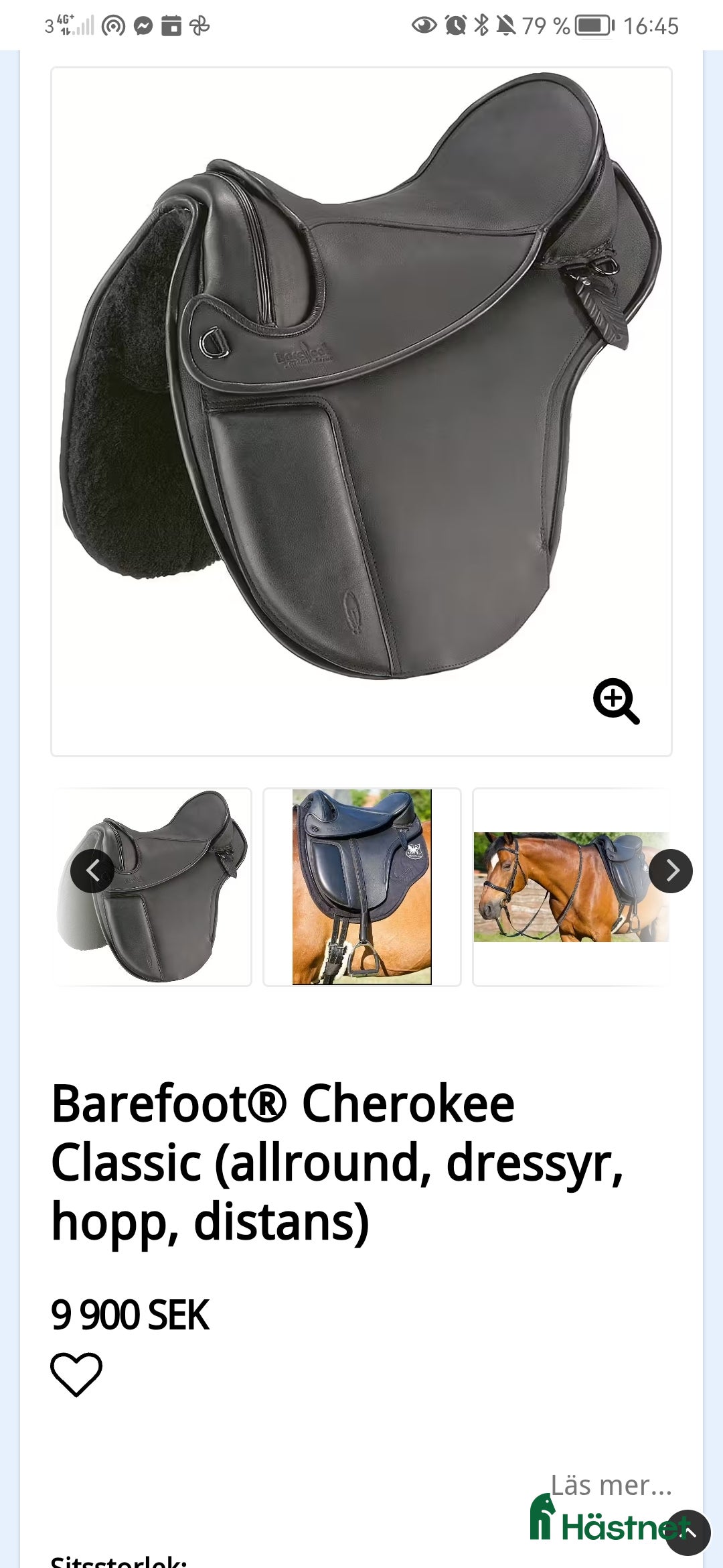 Sadlar hästutrustning till salu: Barefoot Cherokee  i Strömstad - Annons 3