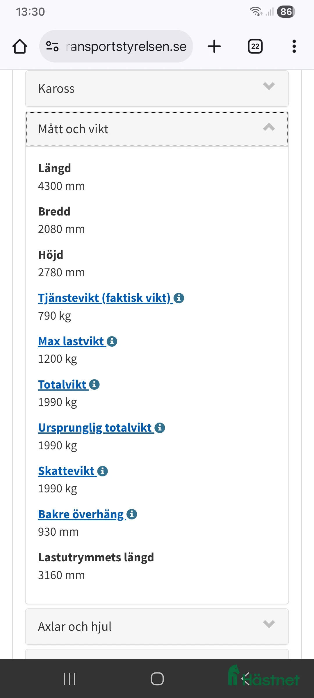 Hästtransporter  fordon & transport till salu: Henra Caliber -07 - Annons 5