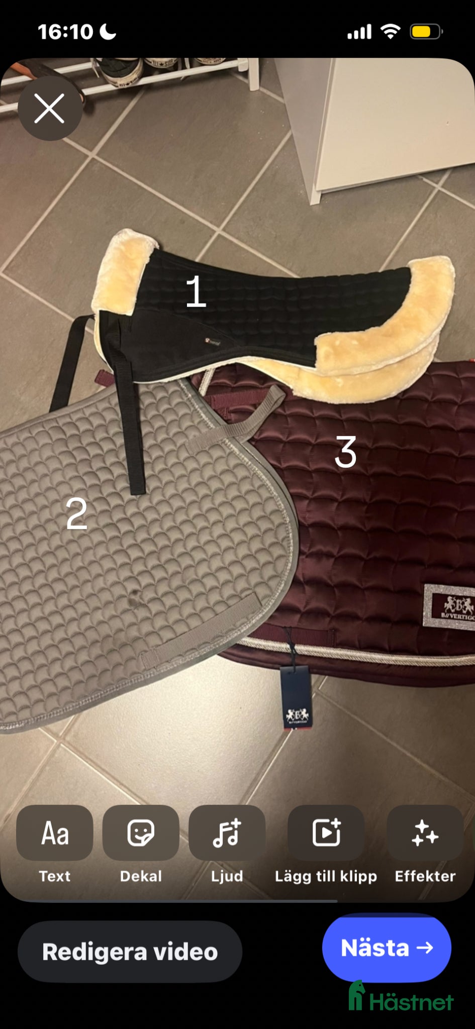 Schabrak & Vojlockar hästutrustning Schabrak och Padd - Annons 2