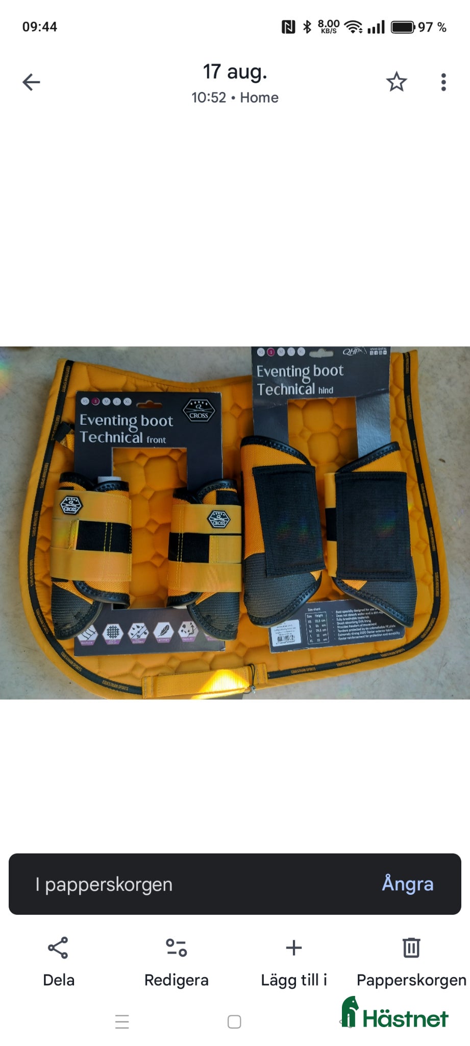 Schabrak & Vojlockar hästutrustning Equestrian QHP schabrak o skydd - Annons 15