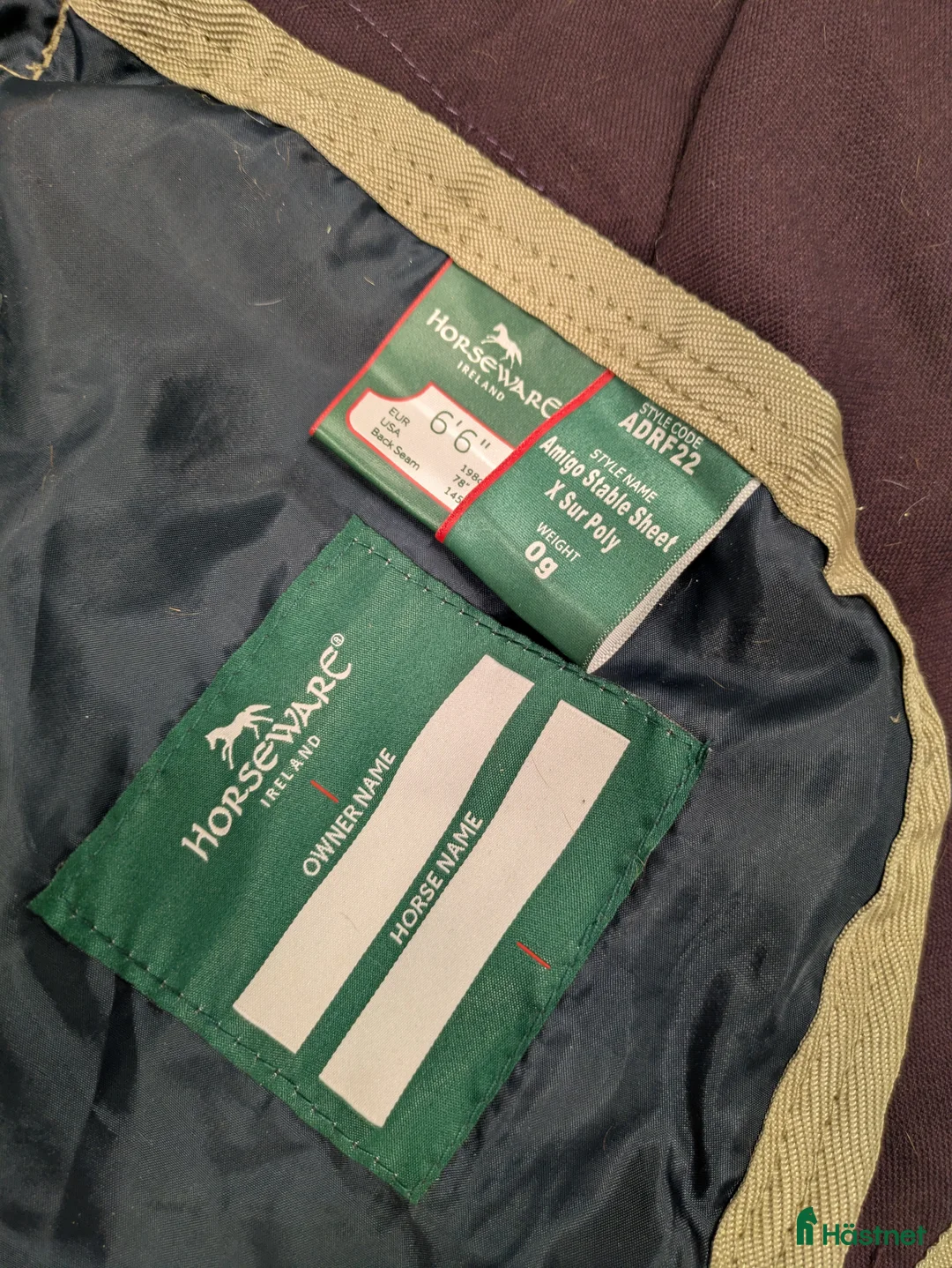 Täcken hästutrustning till salu: Amigo stable sheet 0 gram strl 145 - Annons 2