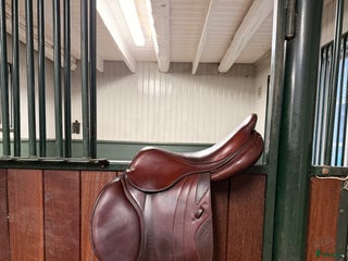 Sadlar hästutrustning till salu: CWD sadel med dubbelt kalvskinn i Göteborg - Annons 1