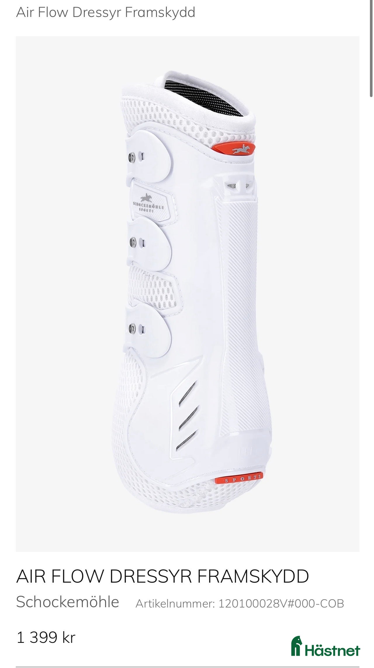 Benskydd hästutrustning till salu: Dressyr framskydd i Östersund - Annons 5