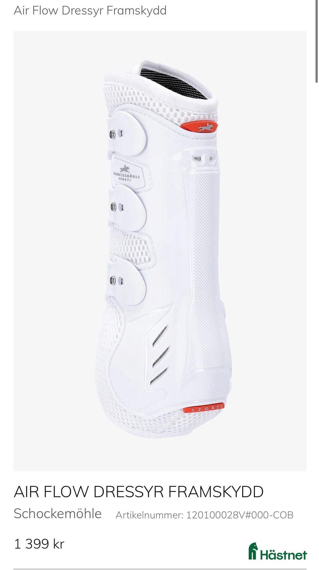 Benskydd hästutrustning till salu: Dressyr framskydd i Östersund - Annons 1