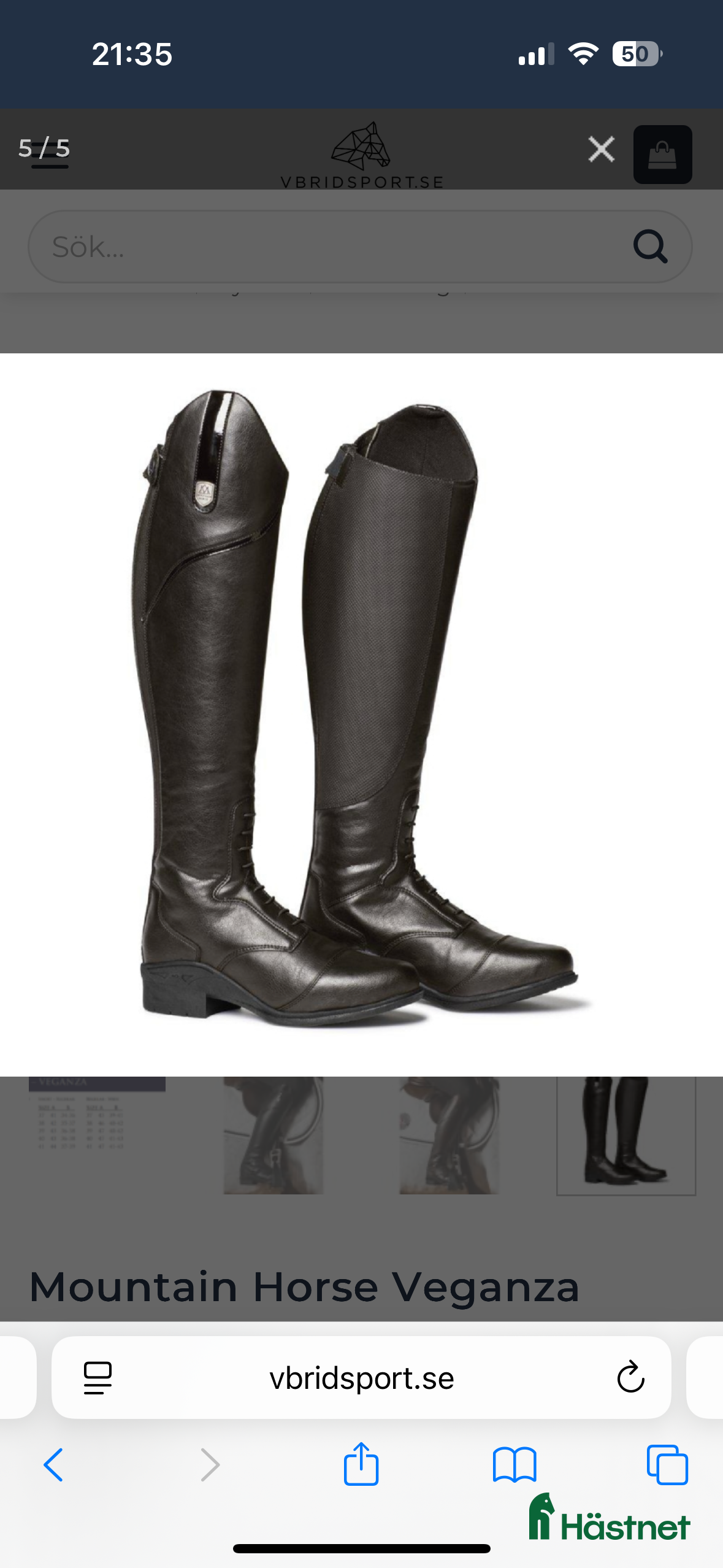 Ridstövlar ryttarutrustning till salu: Mountain Horse Veganza i Ringarum - Annons 2