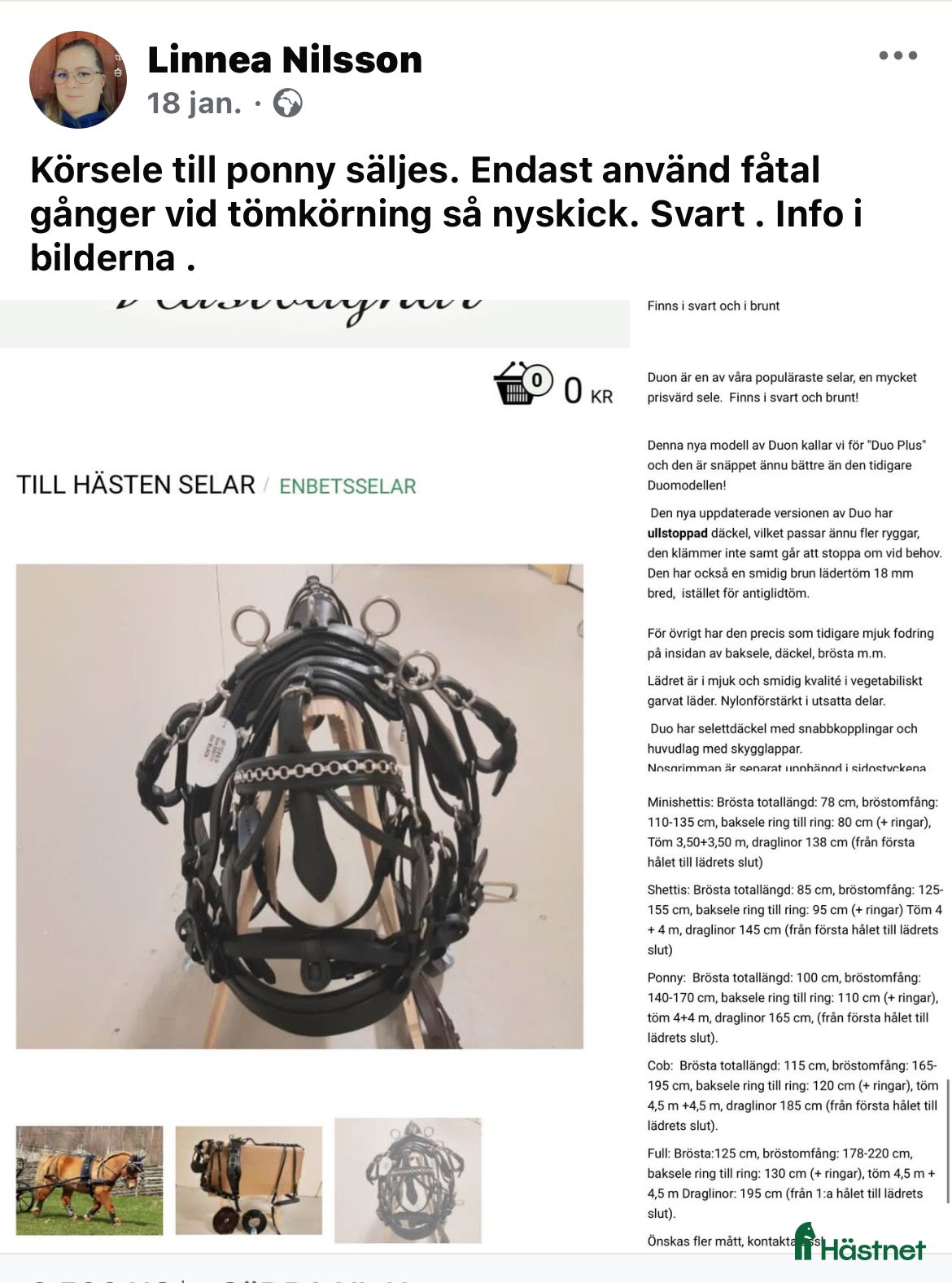 Körselar körning till salu: Ponnysele i nyskick  - Annons 1