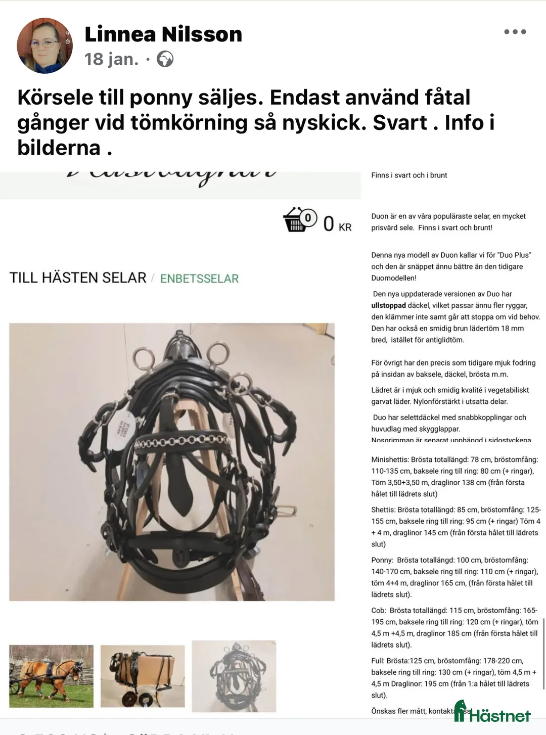 Körselar körning till salu: Ponnysele i nyskick  - Annons 1