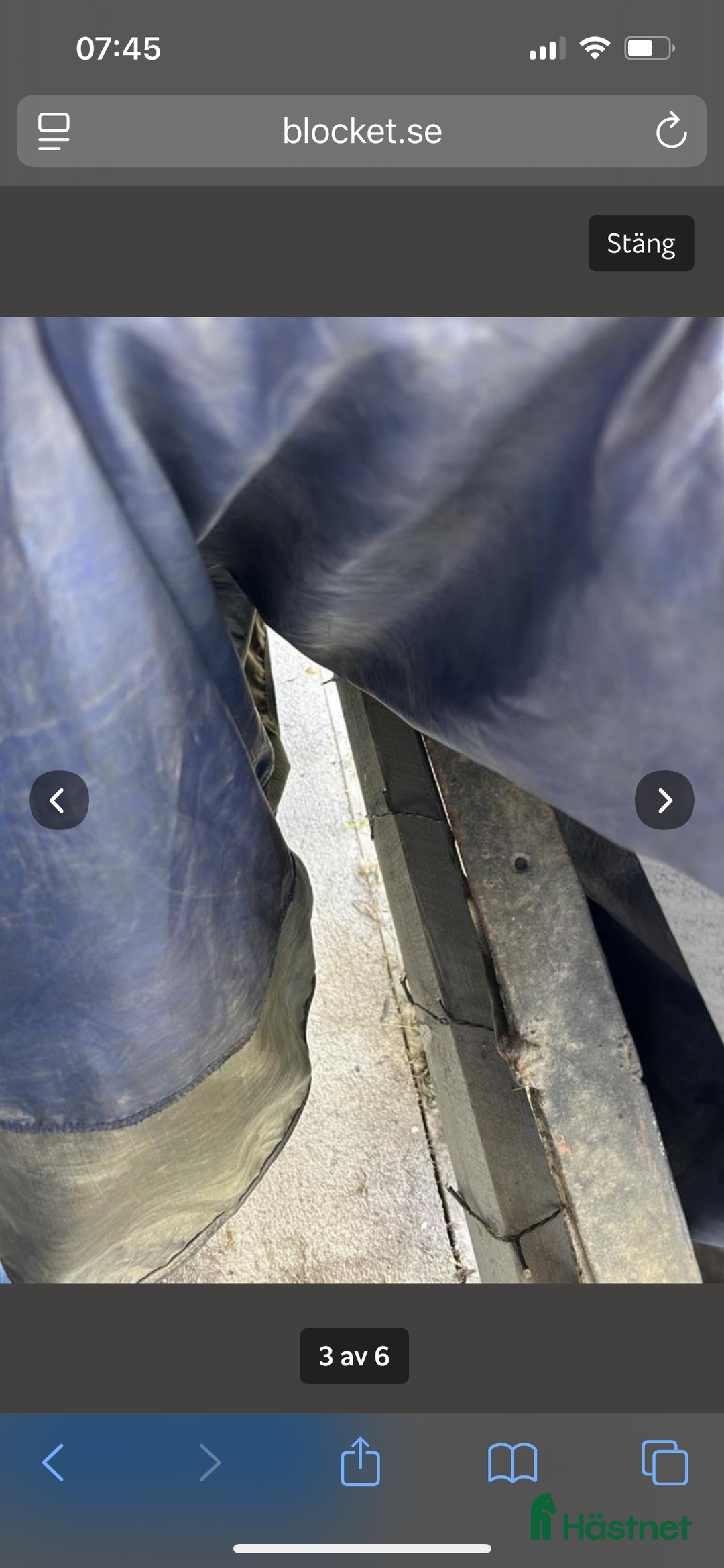 Täcken hästutrustning till salu: Bucas slitet regntäcke  i Söderhamn - Annons 3