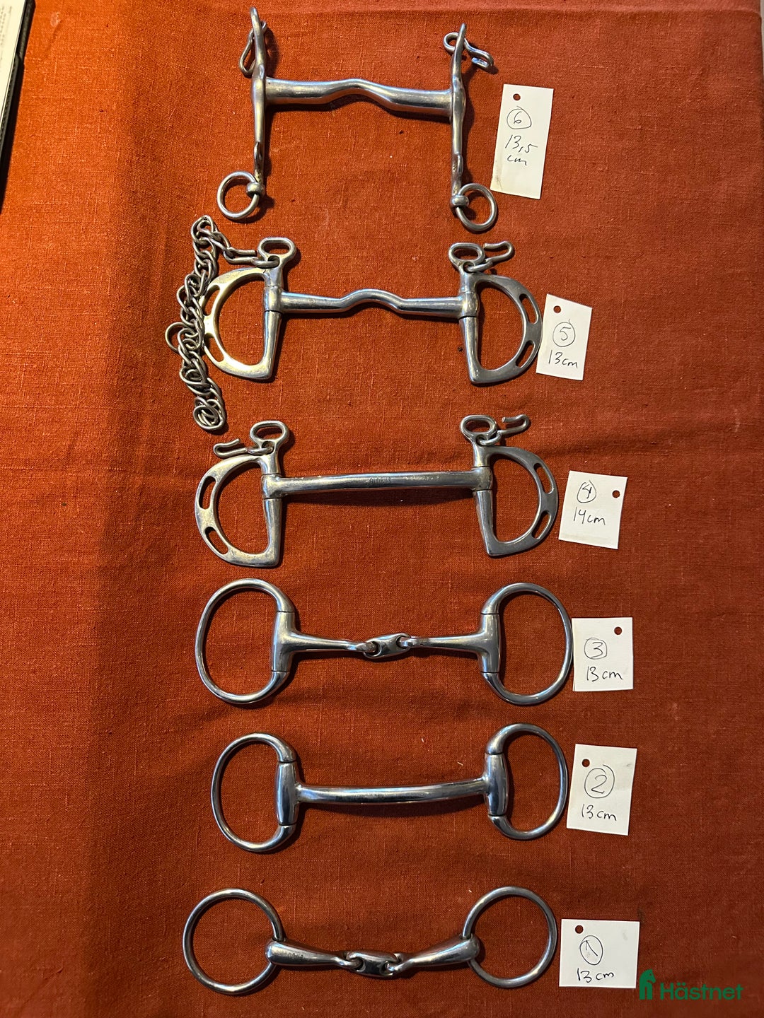 Bett hästutrustning till salu: Sex olika bett stl 13-14 cm  i Vaxholm - Annons 1