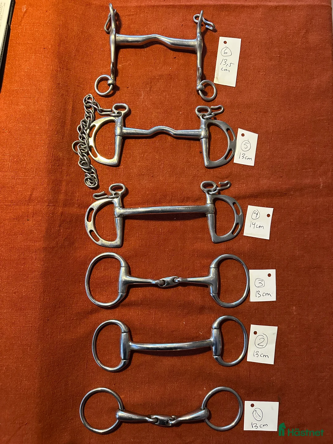 Bett hästutrustning till salu: Sex olika bett stl 13-14 cm  i Vaxholm - Annons 1
