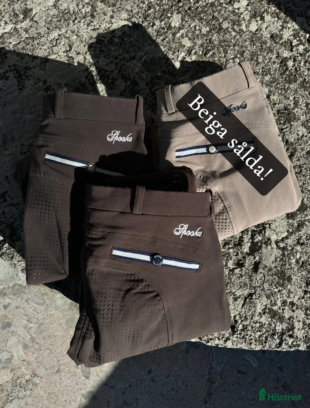 Ridbyxor ryttarutrustning till salu: Ridbyxor Spooks 2st, stl XXS, XS 200kr/st - Annons 1