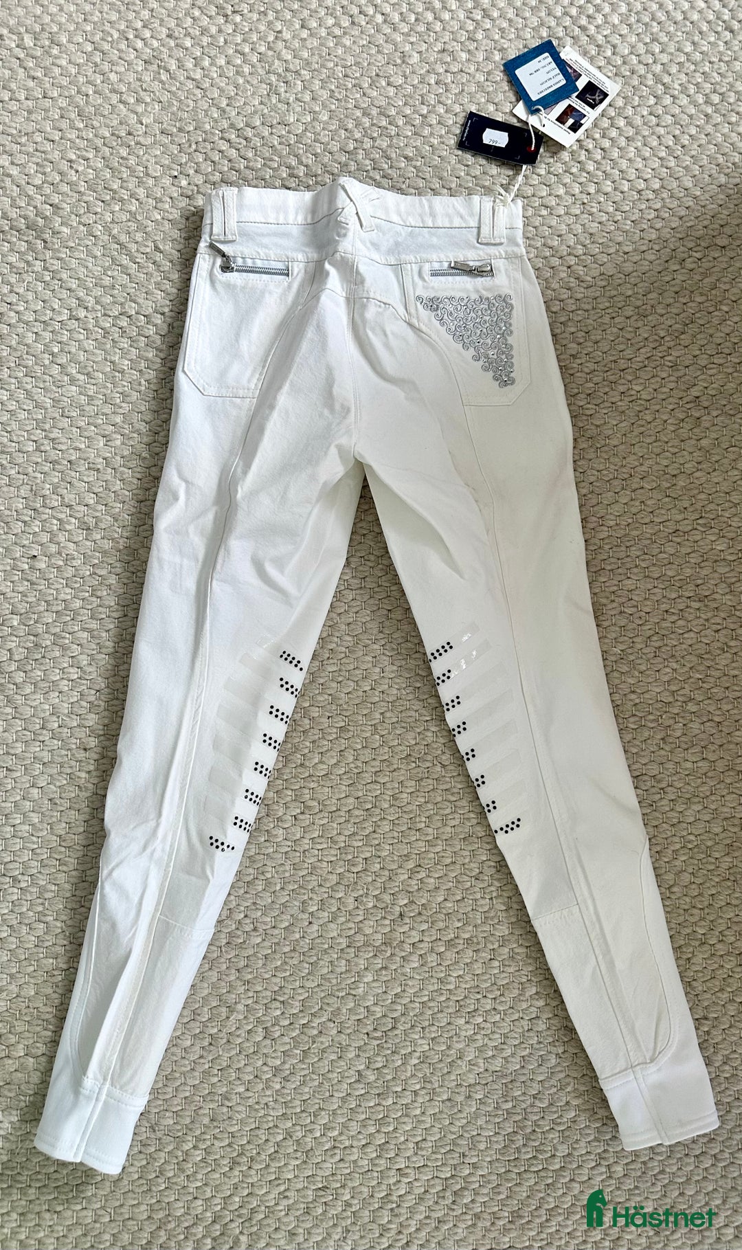 Ridbyxor ryttarutrustning till salu: NYA - Vita ridbyxor strl 34/XS i Sundbyberg - Annons 2