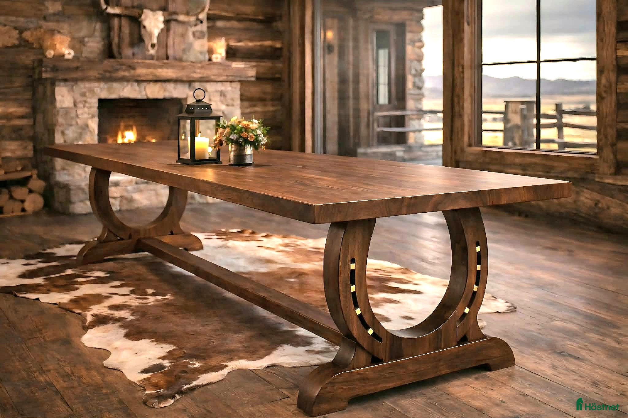  hästservice Harmoni Ranch - rustikt bord med hästskor  - Annons 2