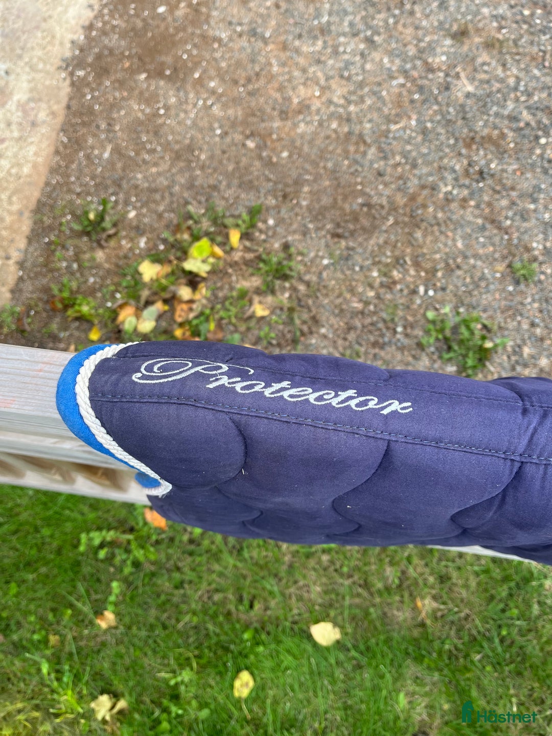 Schabrak & Vojlockar hästutrustning till salu: Mörkblått hoppschabrak från protector i Vejbystrand - Annons 2