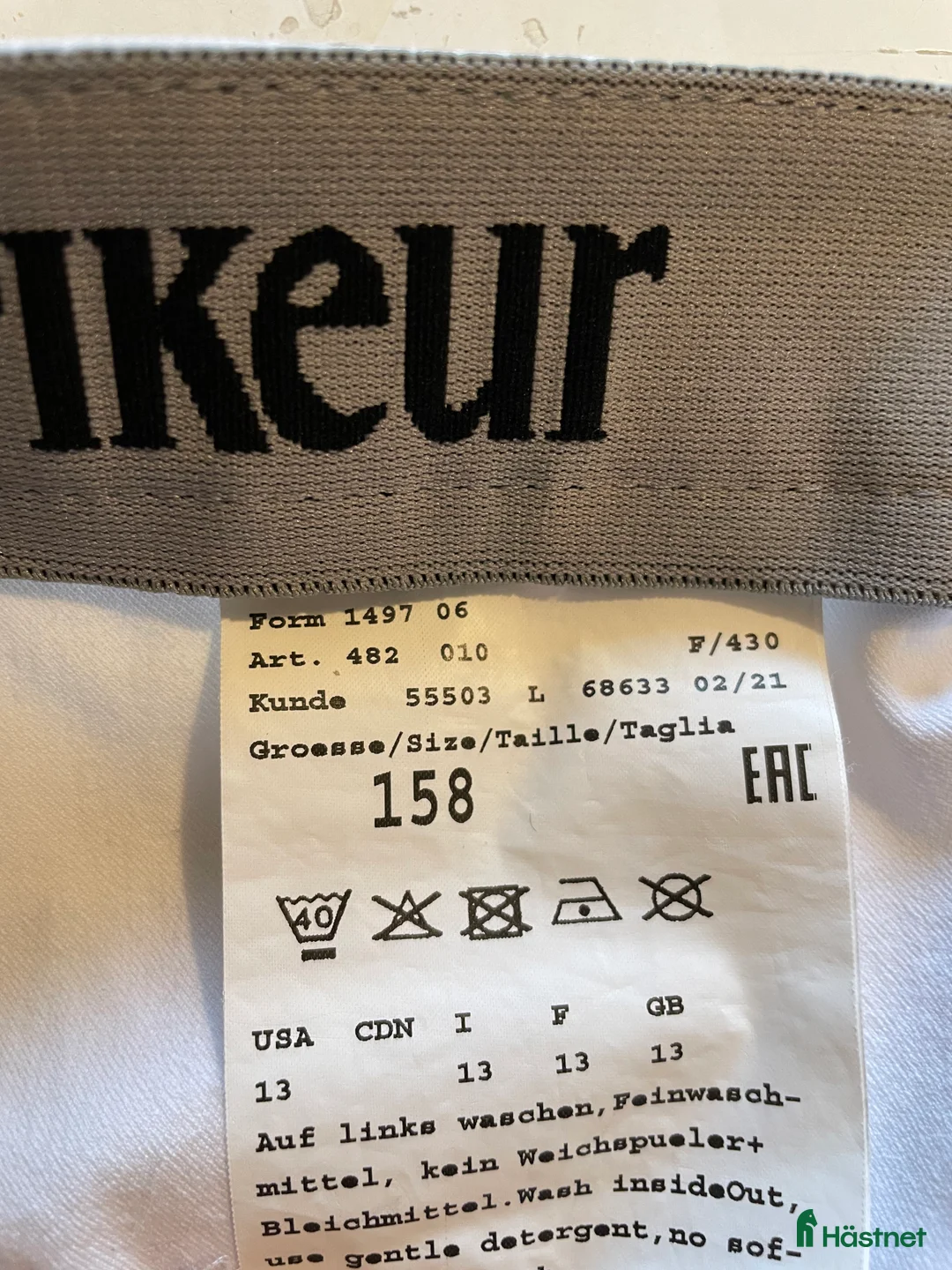 Ridbyxor ryttarutrustning till salu: Vita ridbyxor storlek 158 Pikeur i Västra Frölunda - Annons 3