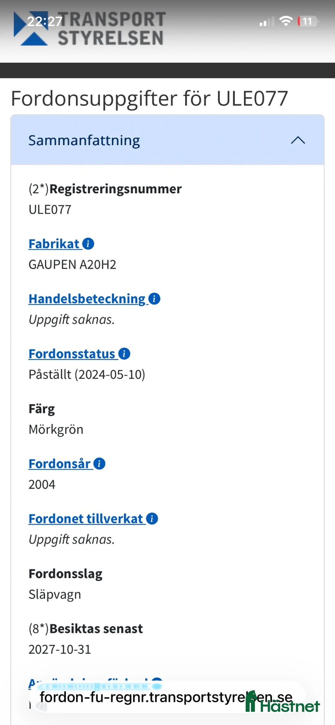 Hästtransporter  fordon & transport till salu: Gaupen med fronturlastning  i Strömstad - Annons 2