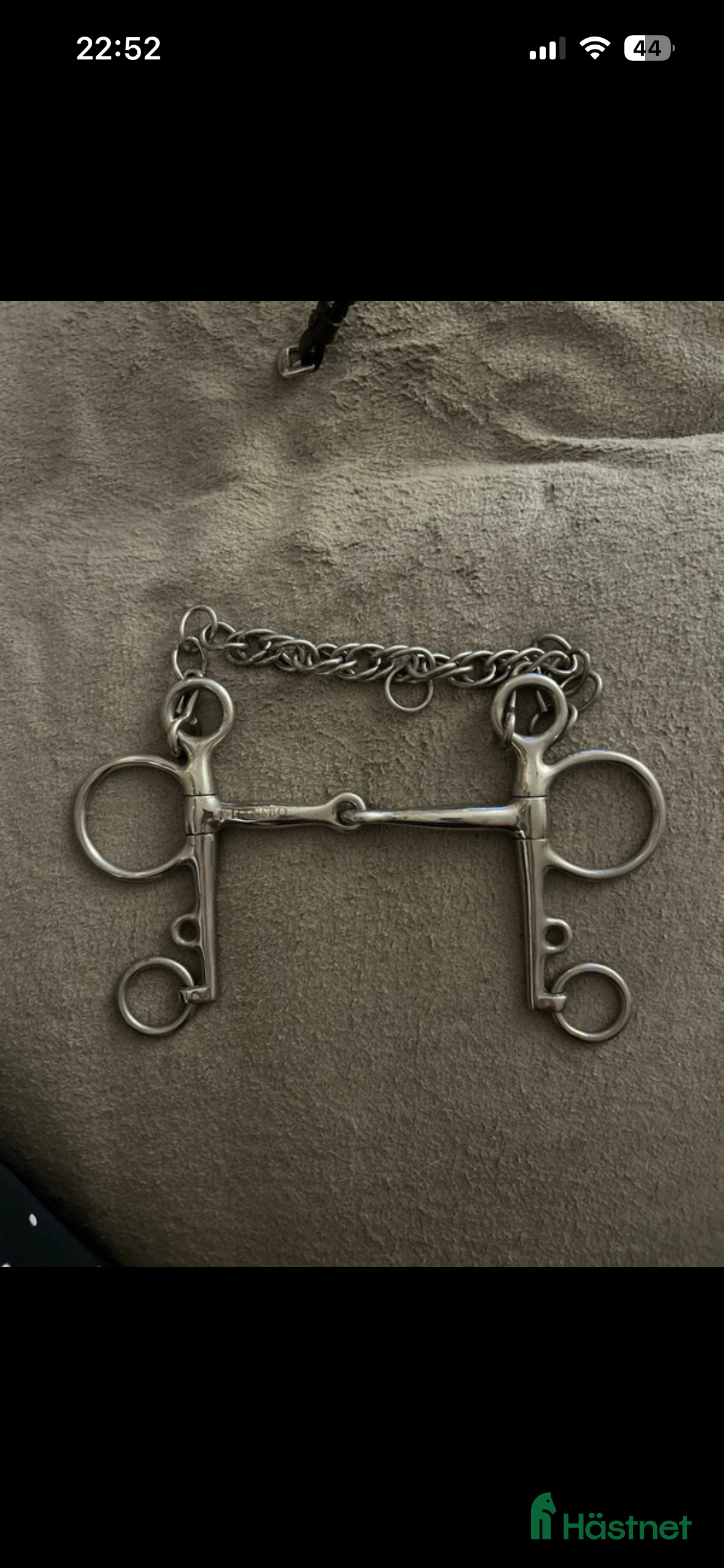 Bett hästutrustning till salu: Tvådelat pelhambett 12,5 från Hansbo i Löddeköpinge - Annons 1