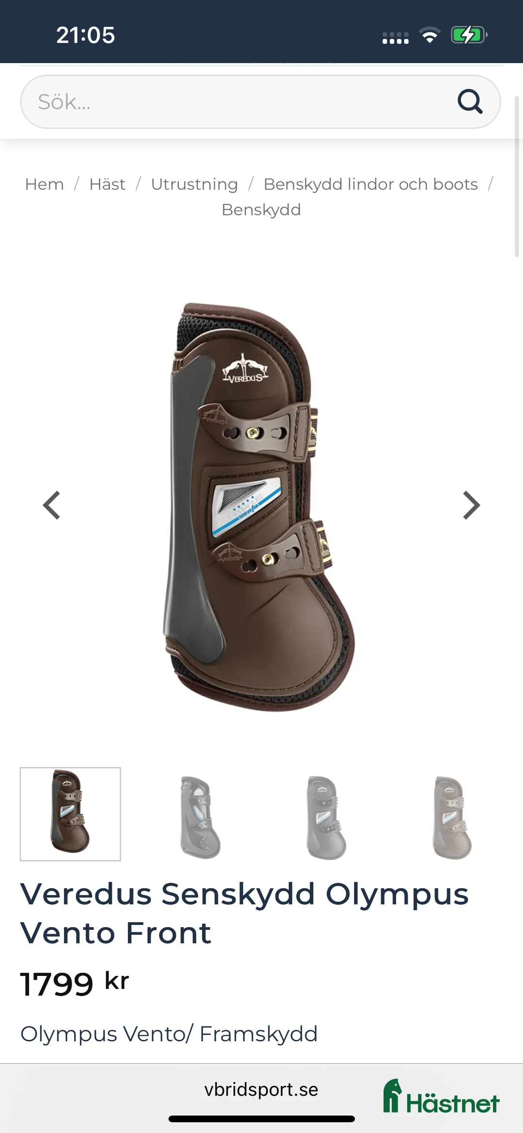 Benskydd hästutrustning till salu: Fina senskydd från Veredus i Luleå - Annons 1