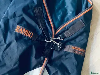 Täcken hästutrustning Rambo 100g stl 130 nyskick - Annons 6