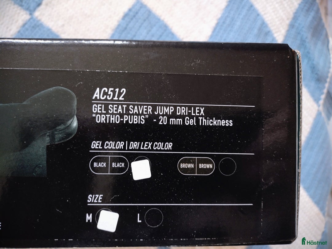 Sadeltillbehör hästutrustning till salu: Acavallo Gel Seat Saver Jump Ortho-pubis i Fågelmara - Annons 3