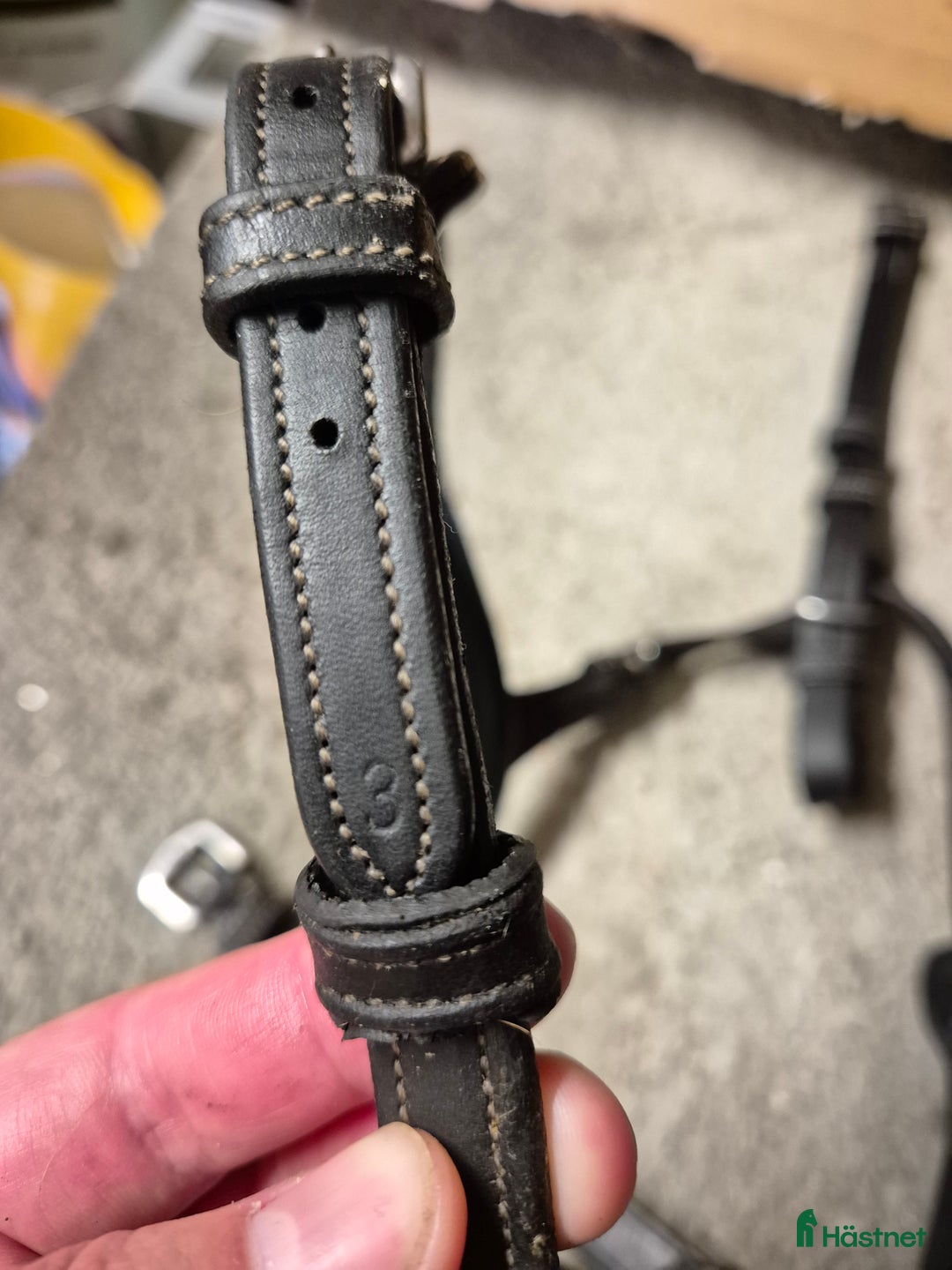 Träns hästutrustning till salu: Träns, pannband, bett och nosgrimma svart läder i Ullånger - Annons 6