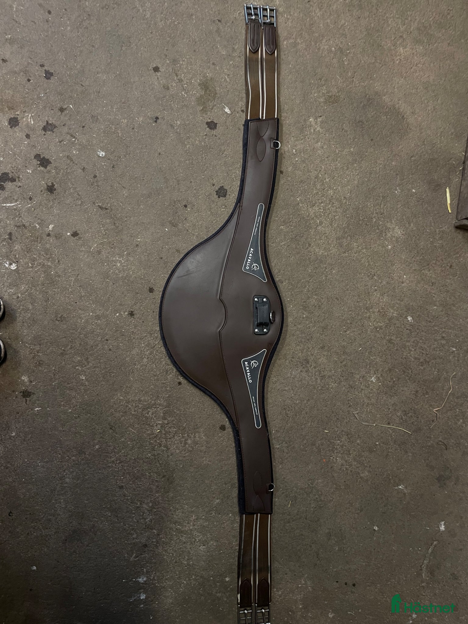 Sadeltillbehör hästutrustning Acavallo Gel & PVC Hoppgjord 140 cm – Brun - Annons 1