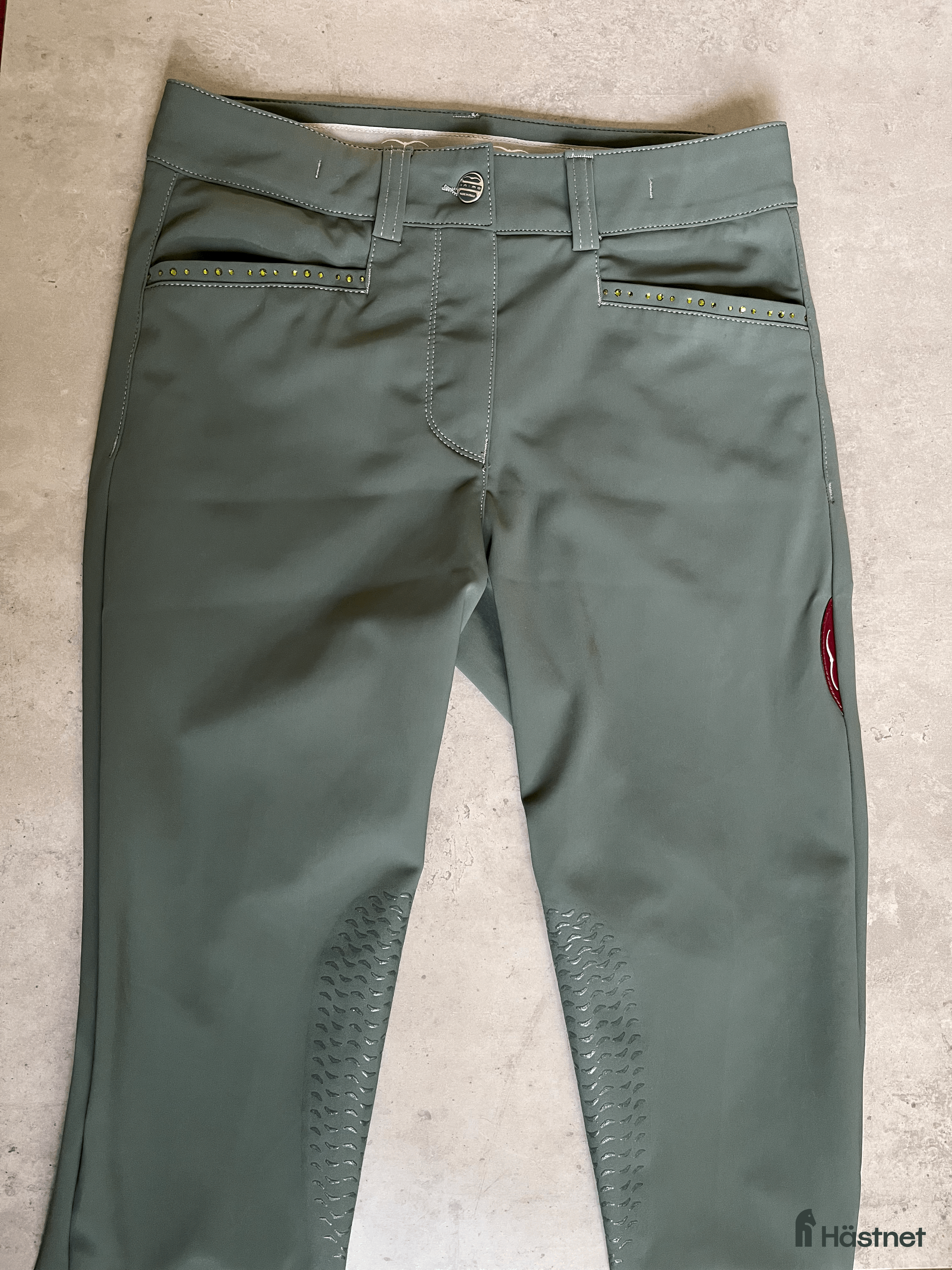 Ridbyxor ryttarutrustning till salu: Animo gröna ridbyxor i Umeå - Annons 9