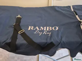 Täcken hästutrustning Horseware Rambo Supreme Dry Rug Marinblå/Silver i Blentarp - Annons 6