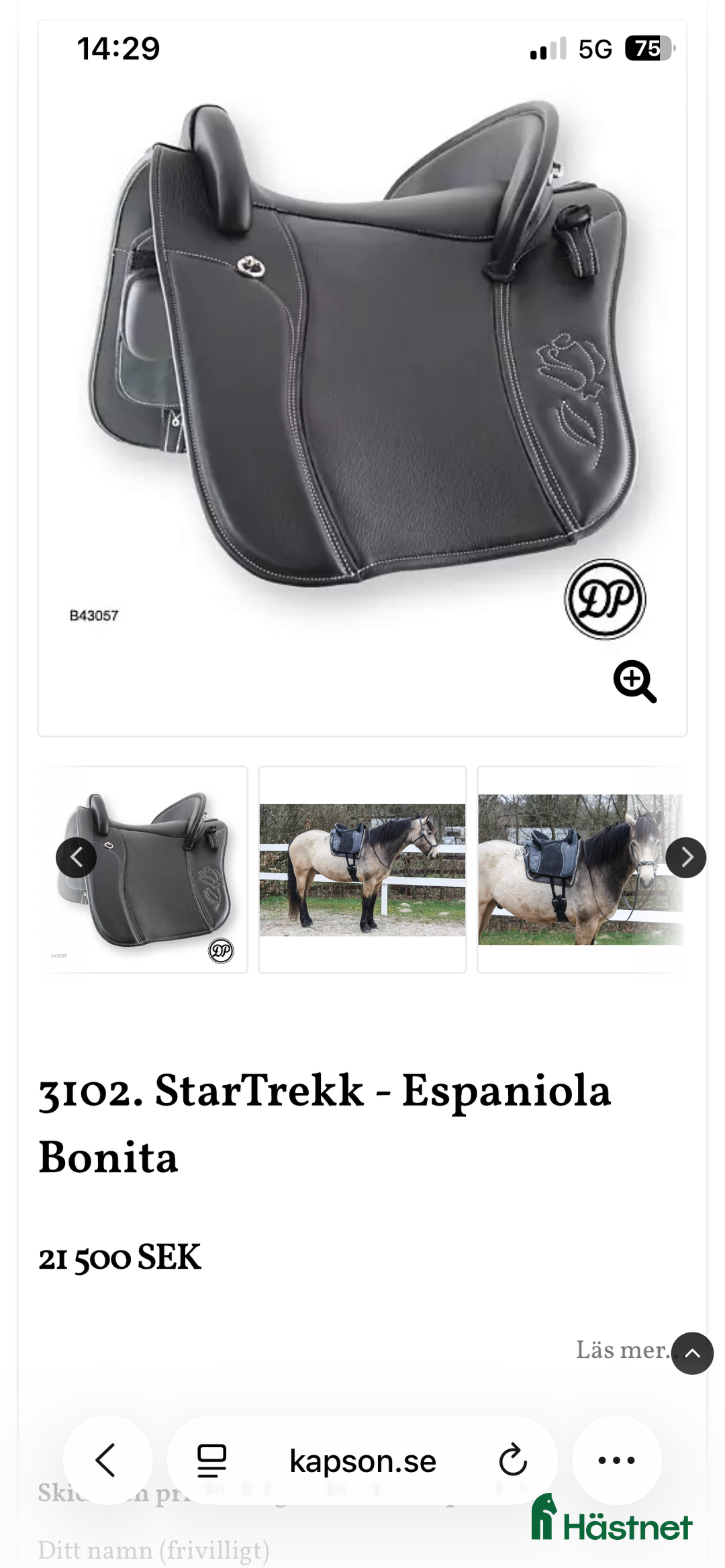 Sadlar hästutrustning till salu: Espaniola Bonita  i Skepplanda - Annons 14