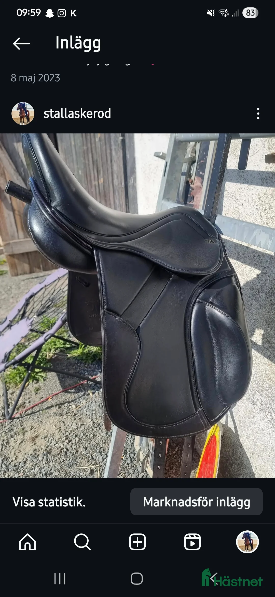 Sadlar hästutrustning till salu: Fin dressyr sadel  i Degeberga - Annons 1