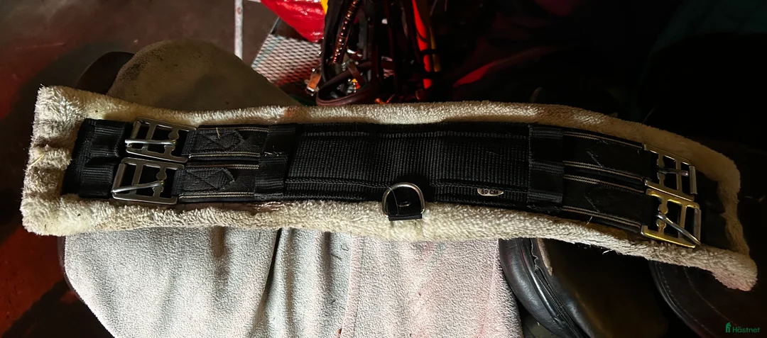 Sadeltillbehör hästutrustning till salu: Dressyrgjord med fluff strl 50 i Hörby - Annons 1