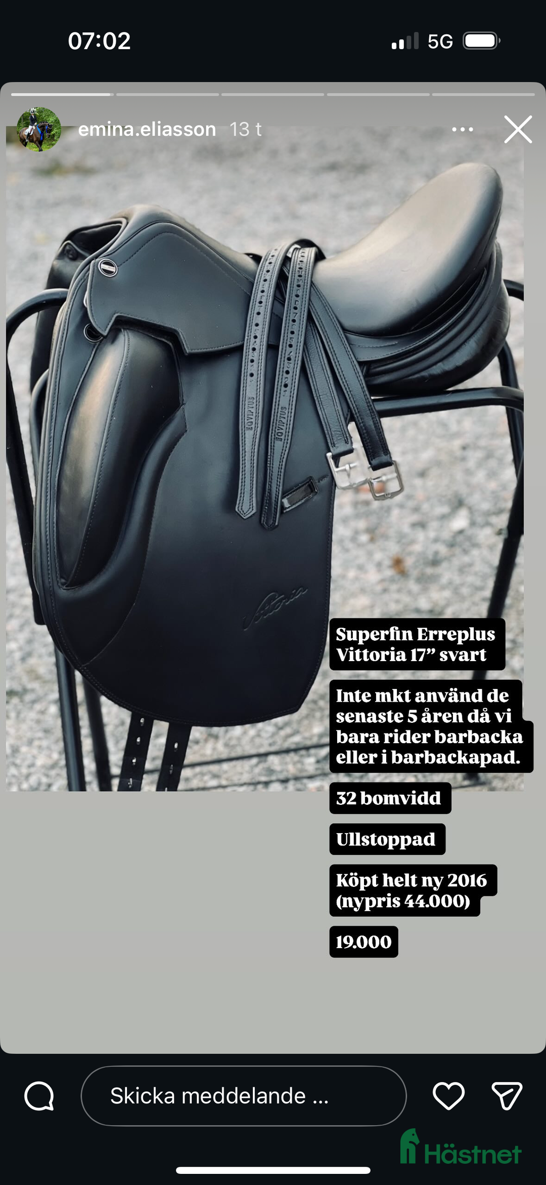 Sadlar hästutrustning till salu: Mycket fint skick  i Strängnäs - Annons 2