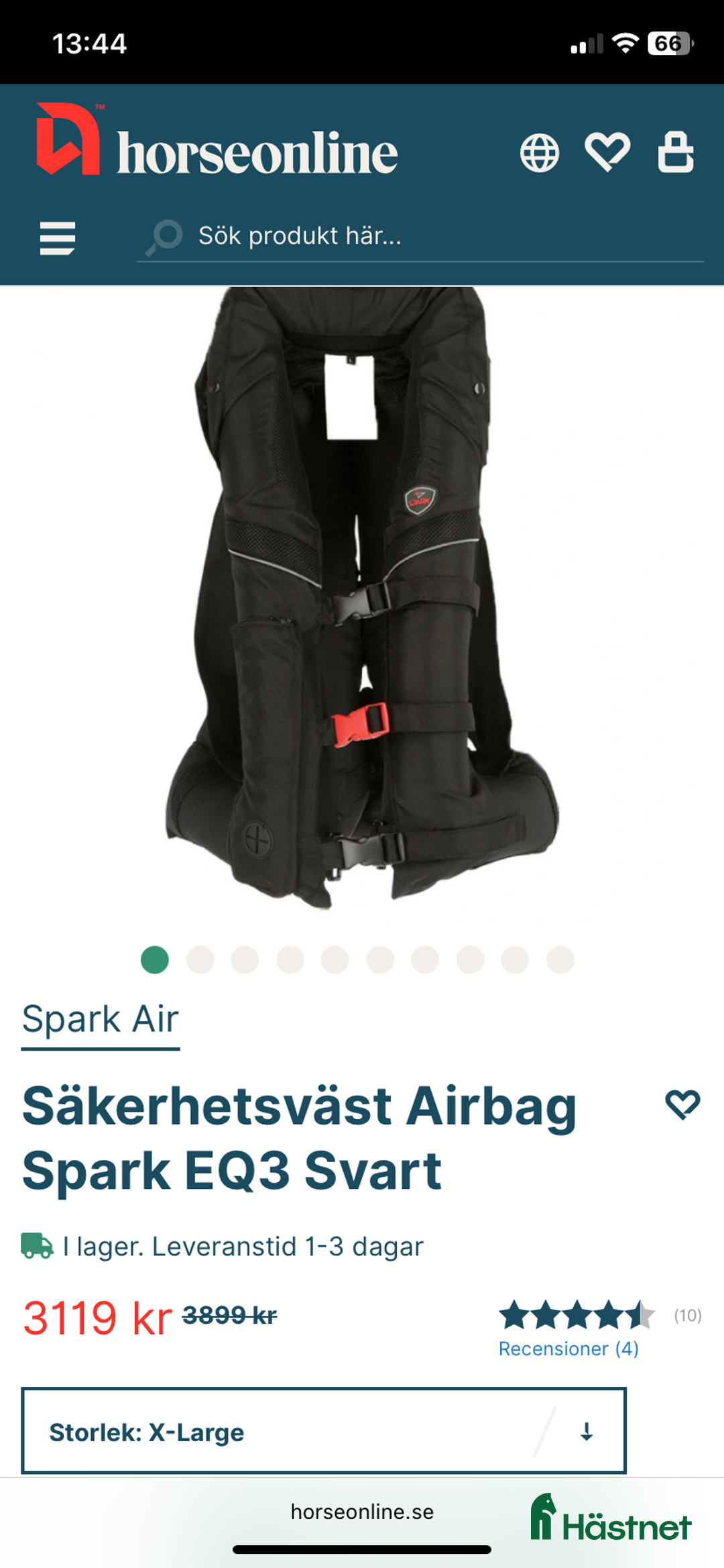 Säkerhetsvästar ryttarutrustning till salu: Ny spark airbagväst i Sala - Annons 2
