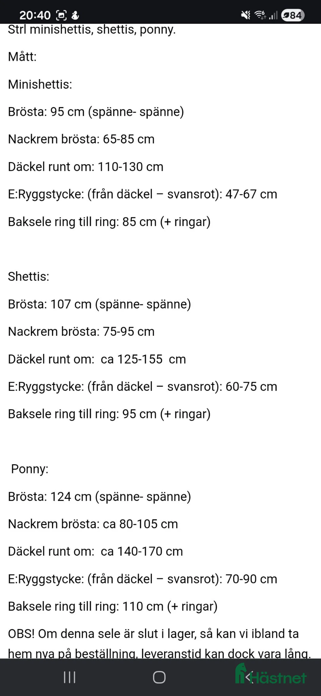 Körselar körning till salu: Driveout parsele - shettis i Kalvsvik - Annons 6