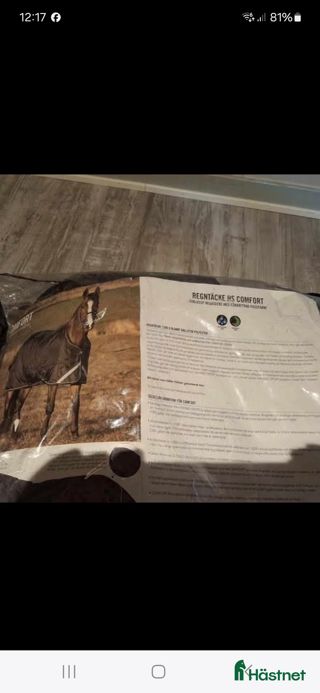 Täcken hästutrustning Två ofodrade regntäcken  i Stenungsund - Annons 2