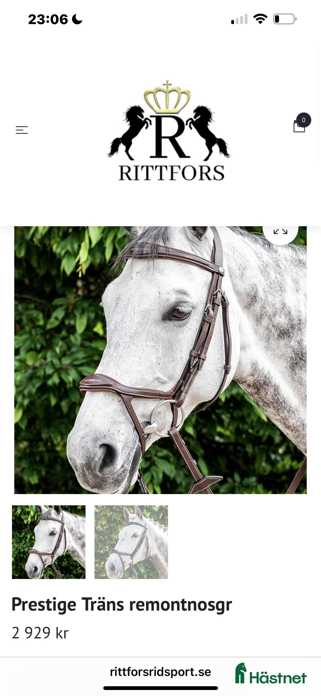 Träns hästutrustning till salu: Helt nytt Prestige träns säljes i Norrköping - Annons 1