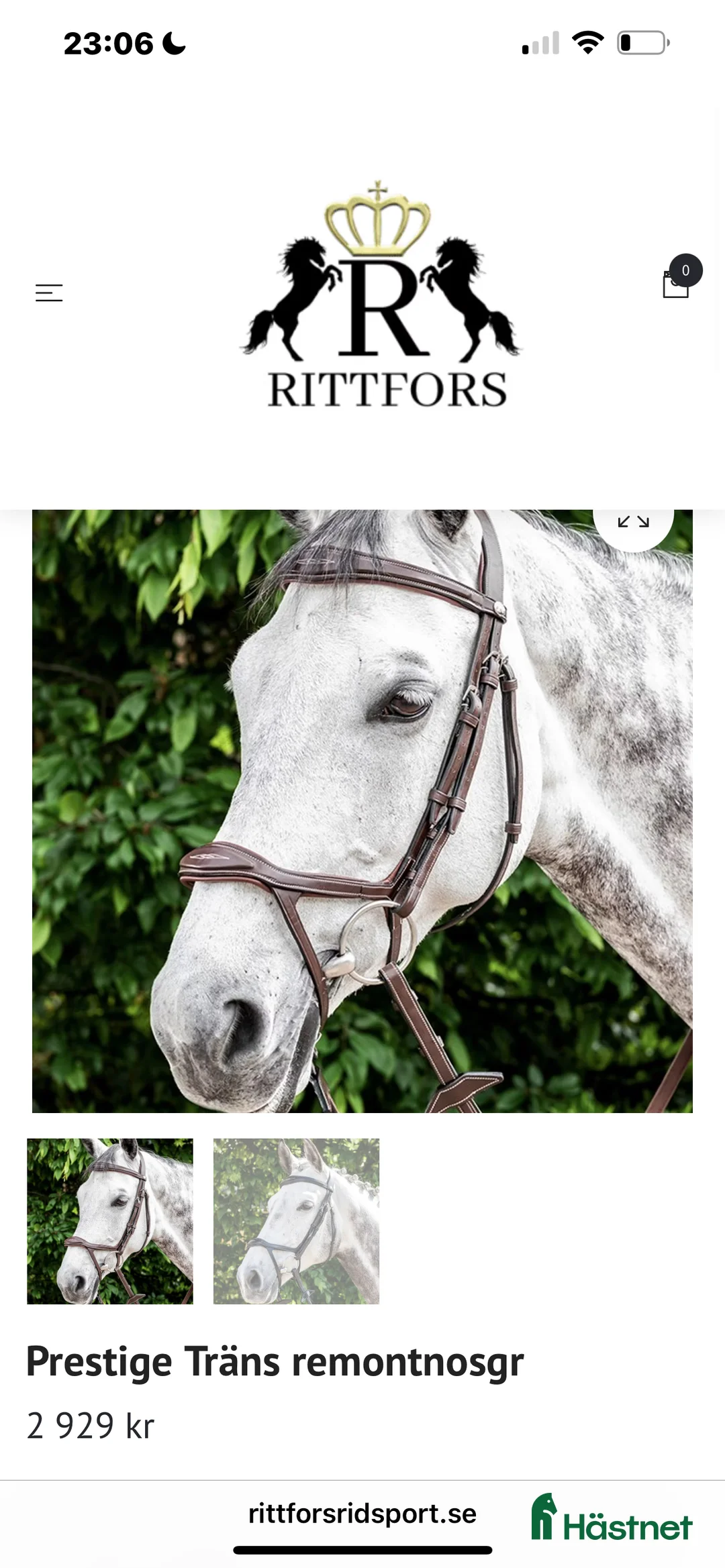 Träns hästutrustning till salu: Helt nytt Prestige träns säljes i Norrköping - Annons 1