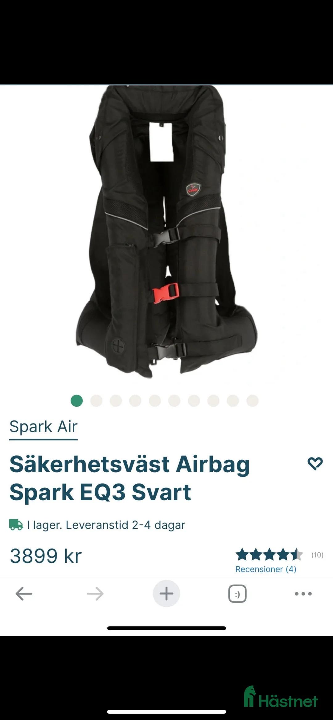 Säkerhetsvästar ryttarutrustning till salu: Ny airbagväst i Enköping - Annons 2