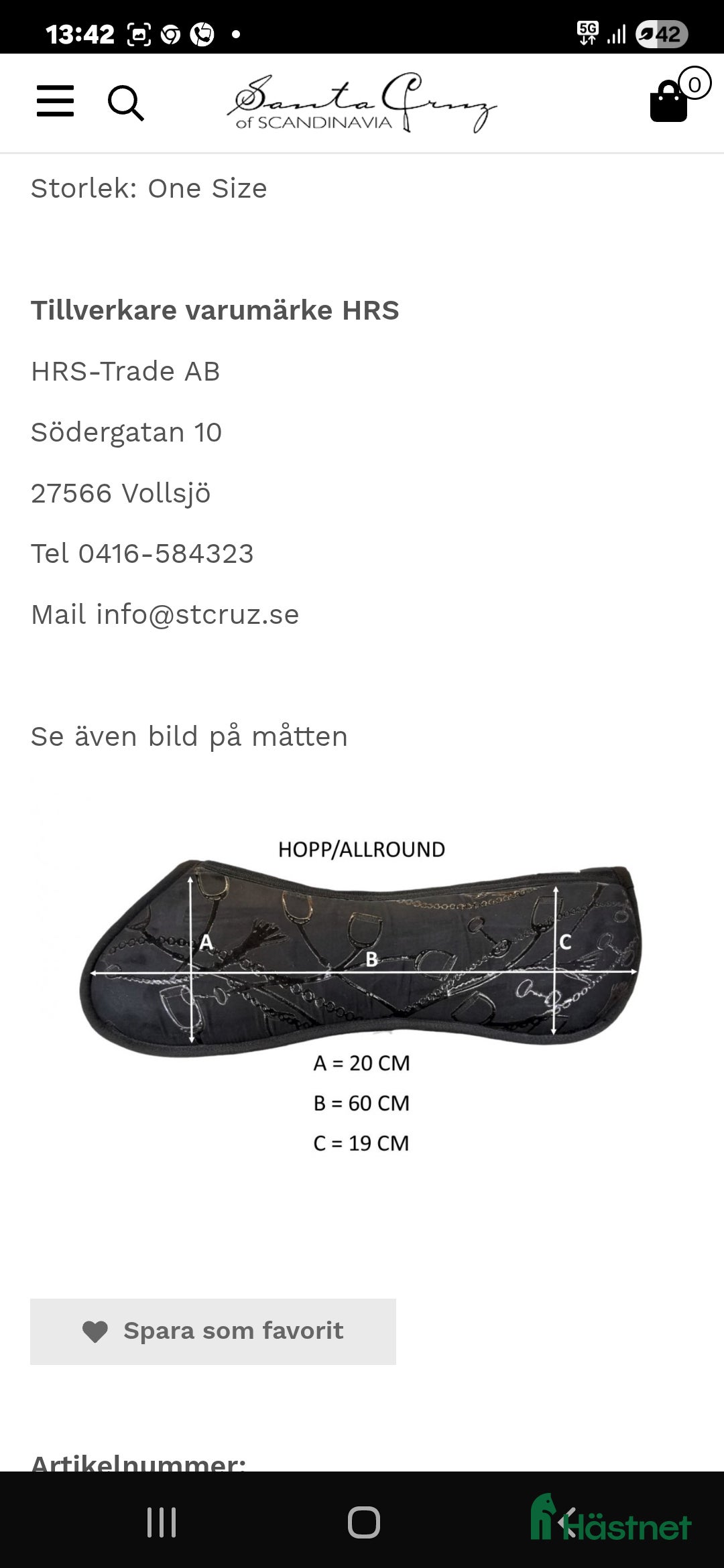 Sadeltillbehör hästutrustning till salu: Santa Cruz sadelpad i Norrköping - Annons 7