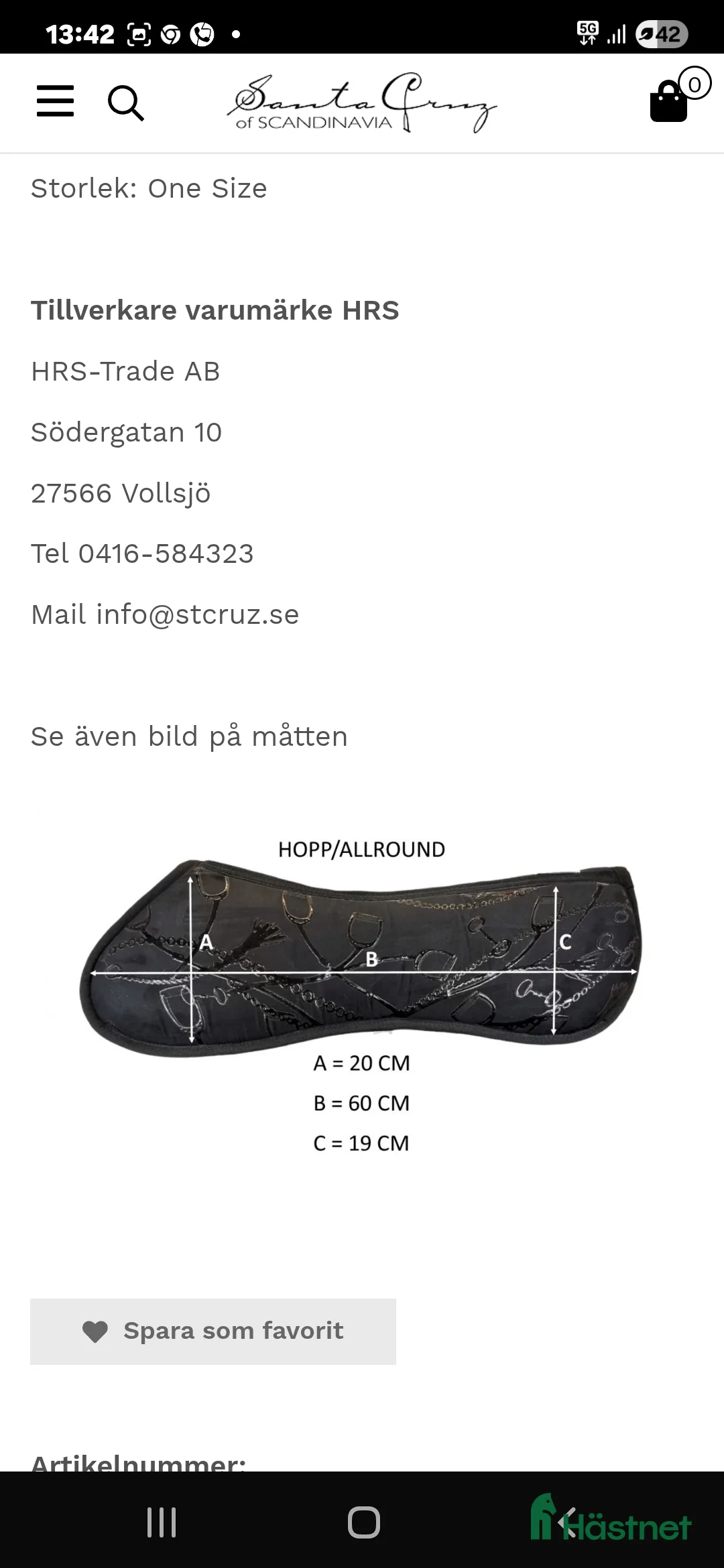 Sadeltillbehör hästutrustning till salu: Santa Cruz sadelpad i Norrköping - Annons 7