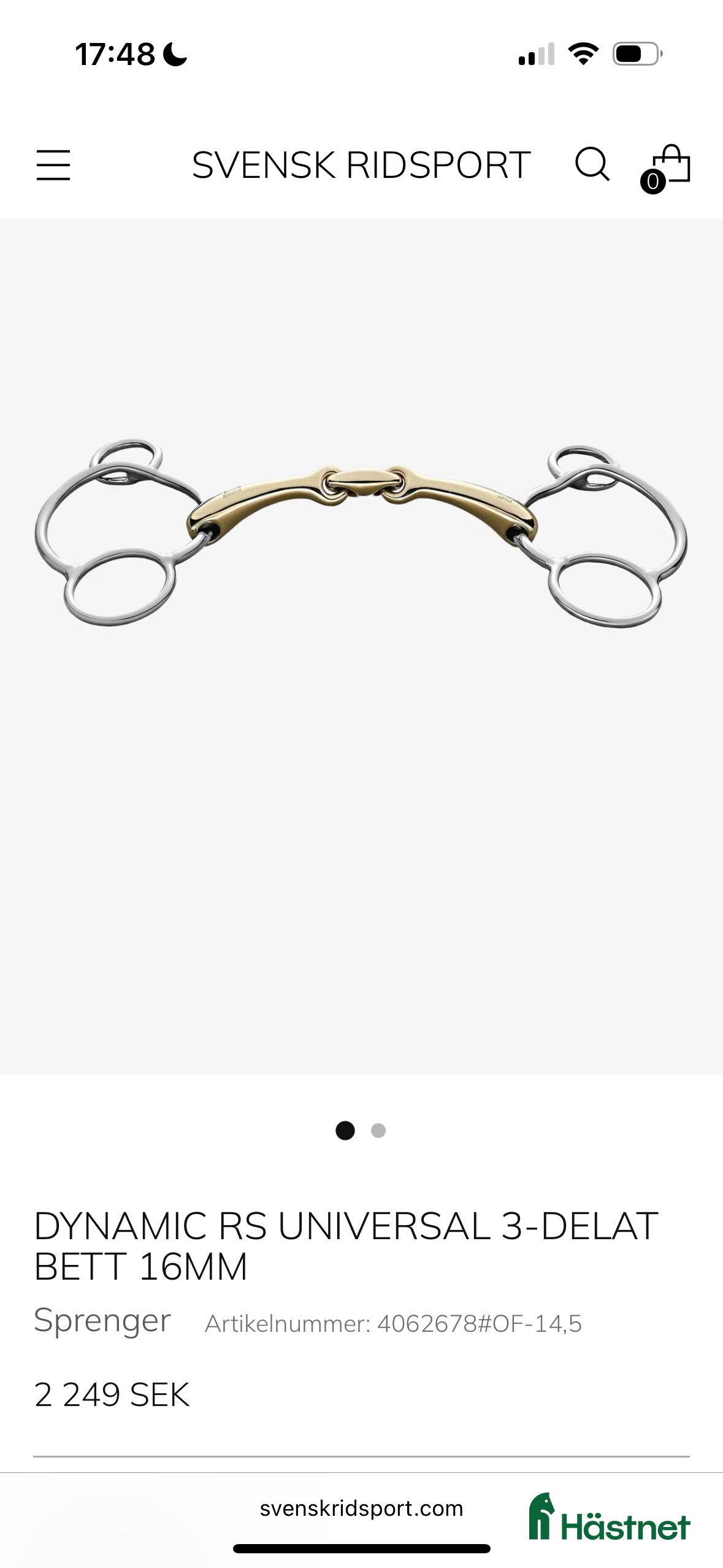 Bett hästutrustning Sprenger bett - Annons 9