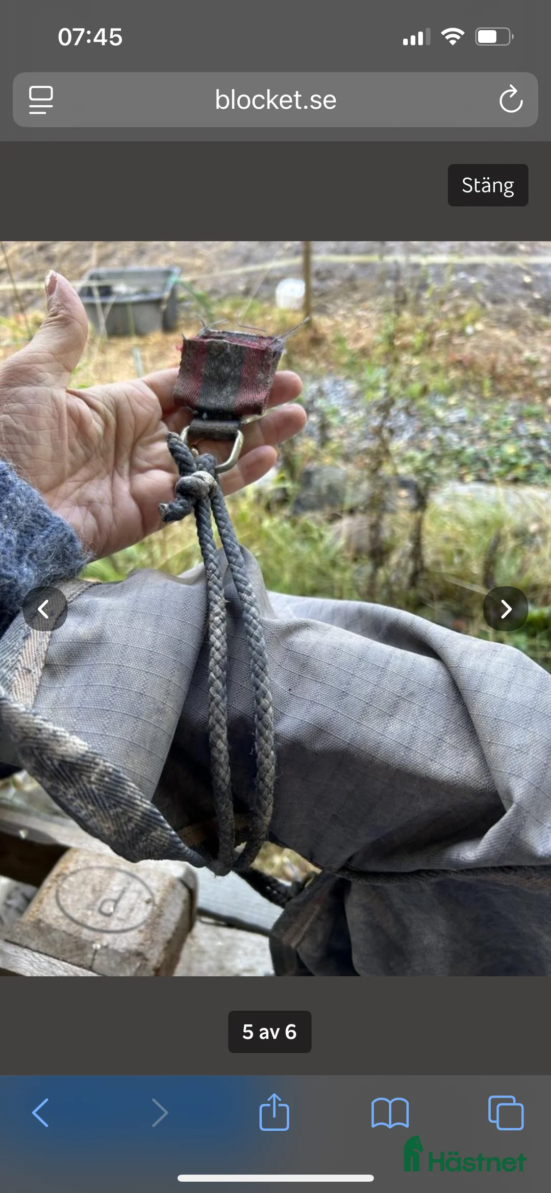 Täcken hästutrustning till salu: Bucas slitet regntäcke  i Söderhamn - Annons 6