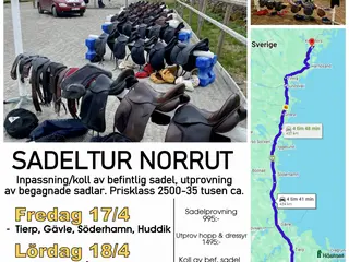 Sadlar hästutrustning Sadeljouren till norrland 17-19e April - Annons 5