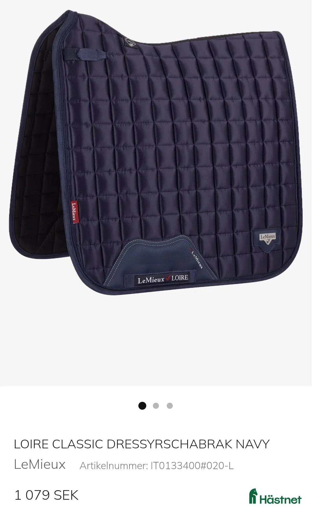 Schabrak & Vojlockar hästutrustning till salu: Lemieux dressyrschabrak Full - Annons 1