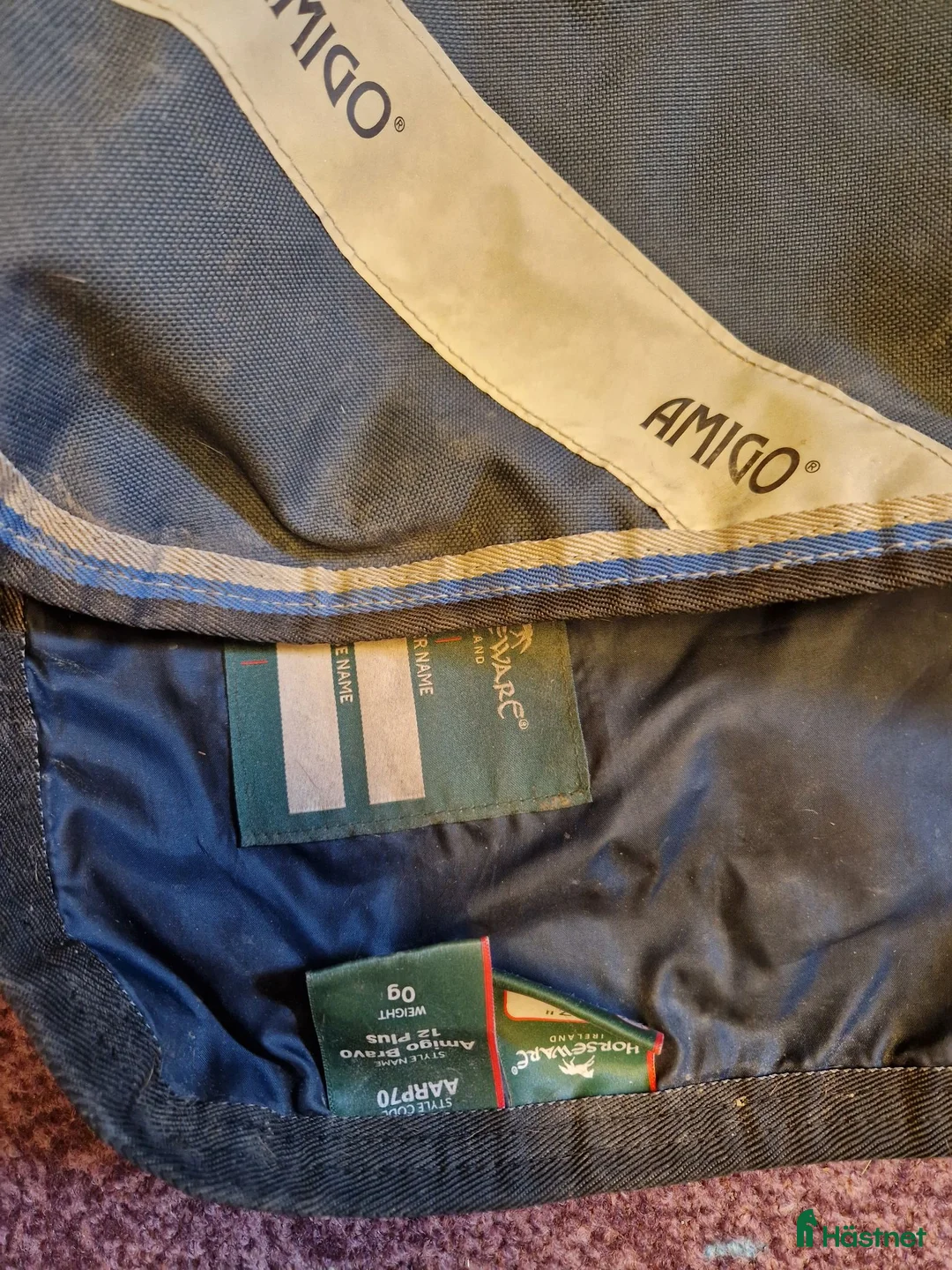 Täcken hästutrustning till salu: Horseware Amigo Bravo 12 Plus 0g v-front 140cm - Annons 2