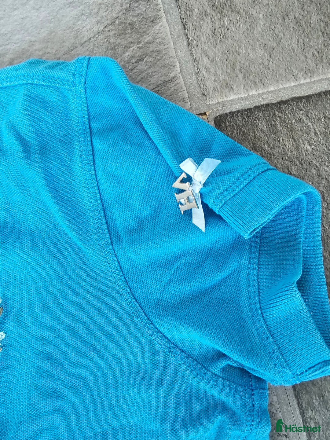 Övrigt Ridkläder ryttarutrustning till salu: Fin turkos hv polo pike  i Vetlanda - Annons 3